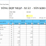 File excel xuất nhập tồn kho trong công ty xây dựng vip – miễn phí