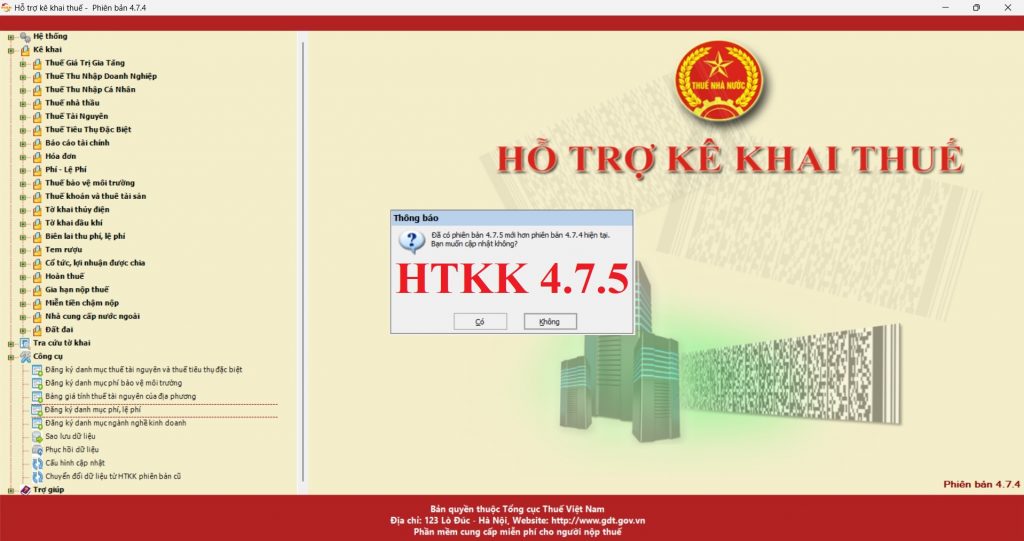 HTKK 4.7.5 ngày 23/03/2022